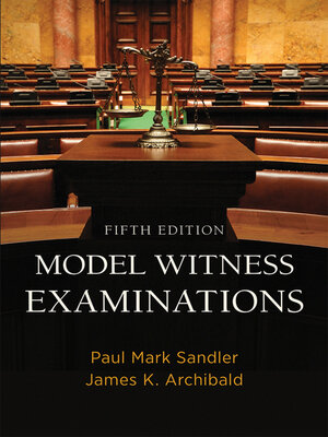 cover image of Model Witness Examinations
